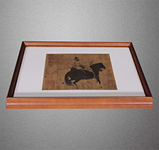 临武书画装裱配框服务案例